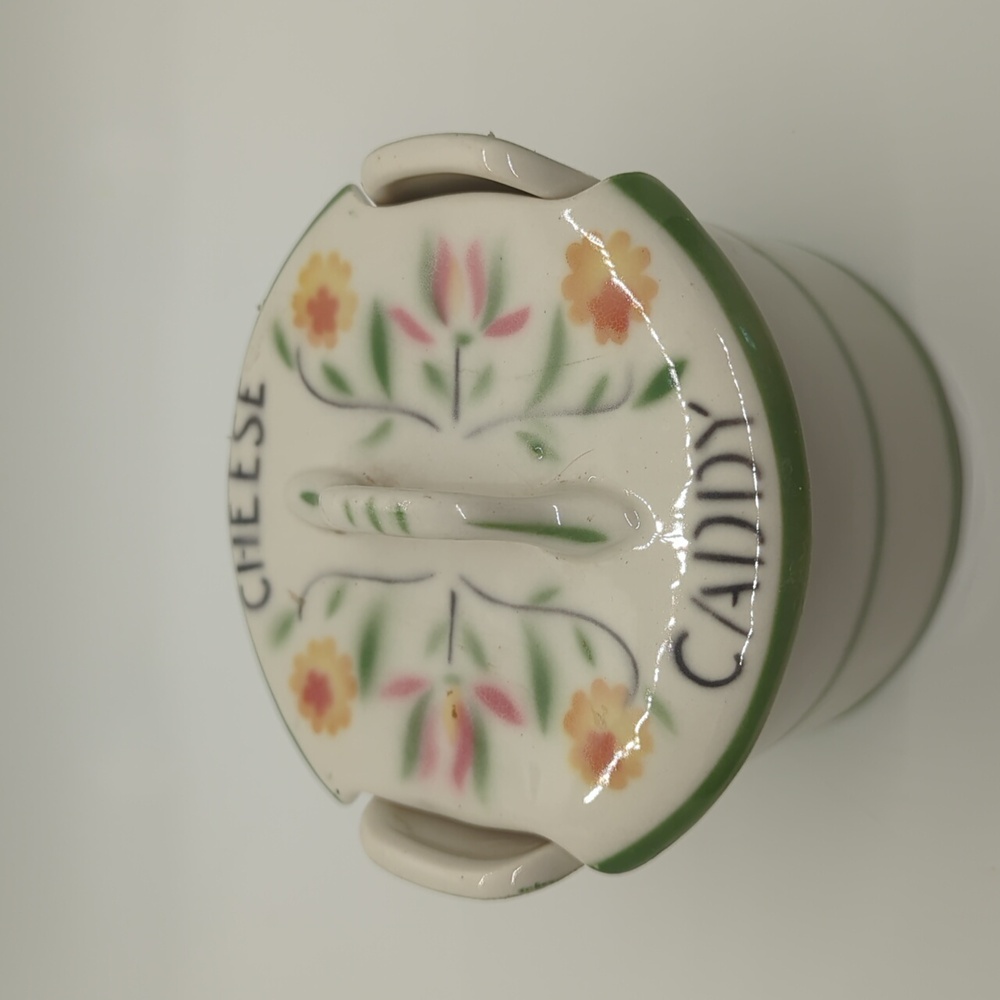 Vintage Crock like Cheese Caddy